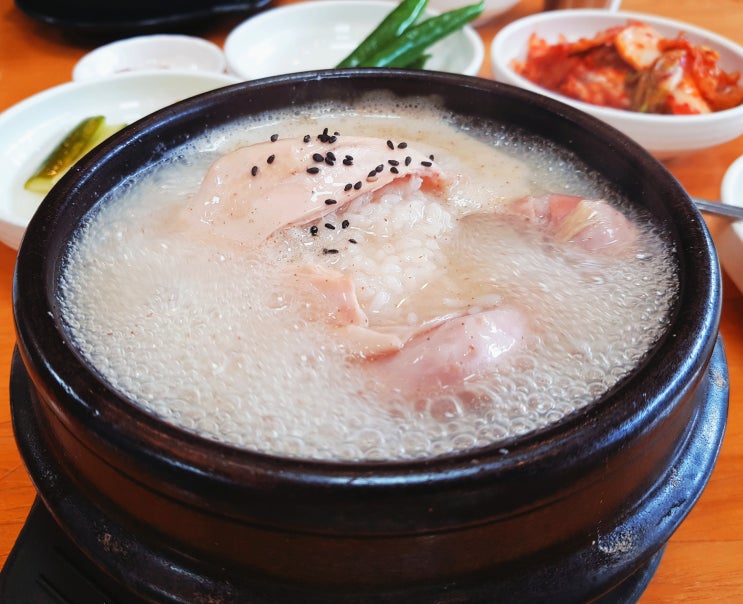 송파나루 방이한방삼계탕! 초복에 단체 모임하기 좋은 방이시장 삼계탕 맛집!