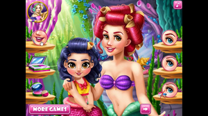 화장게임인어공주와 딸 화장하기(Make-up with the Little Mermaid and her daughter) 왕자와공주 화장게임인어공주와 딸 화장하기(Make-up with the Little Mermaid and her daughter) 왕자와공주