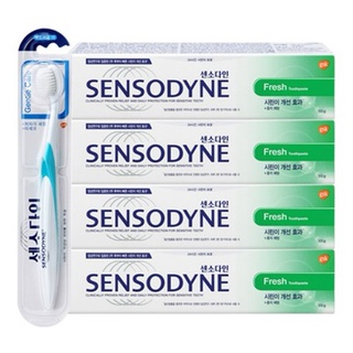  [착한가격] 센소다인 후레쉬 치약 100gx4개+센소다인 칫솔