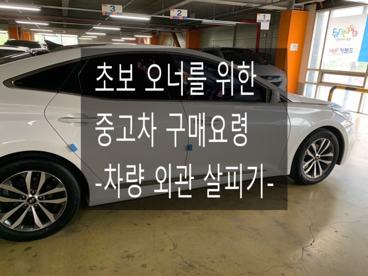  초보 오너를 위한 중고차 구매 요령 -차량 외관 편-