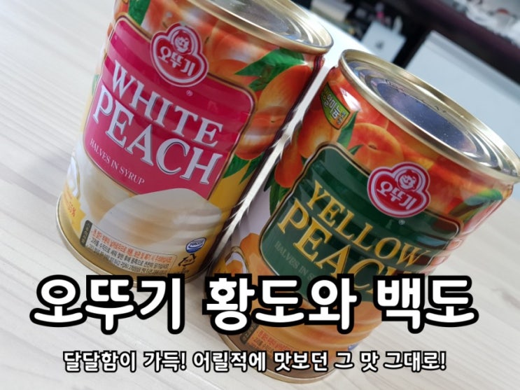 오뚜기 황도와 백도 통조림 어릴적 먹었던 그 맛!