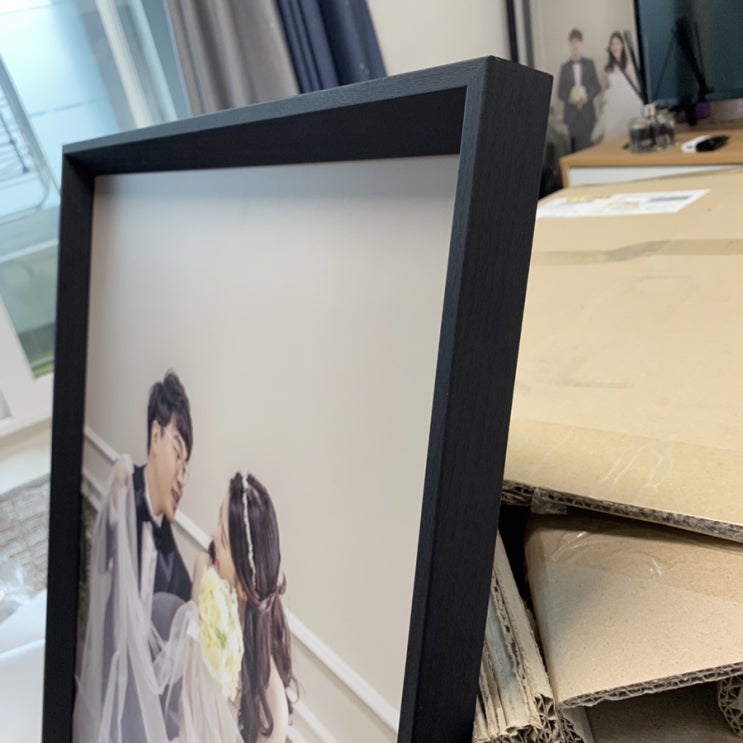  실버스퀘어 빌리프 프레임 웨딩액자 퀄리티 굿