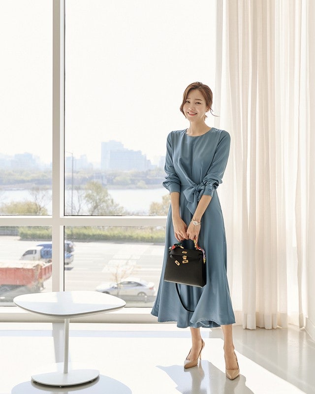 5월의 쇼핑, 러브패리스 자체제작 에이리 실키 타이 원피스 #김지현로그