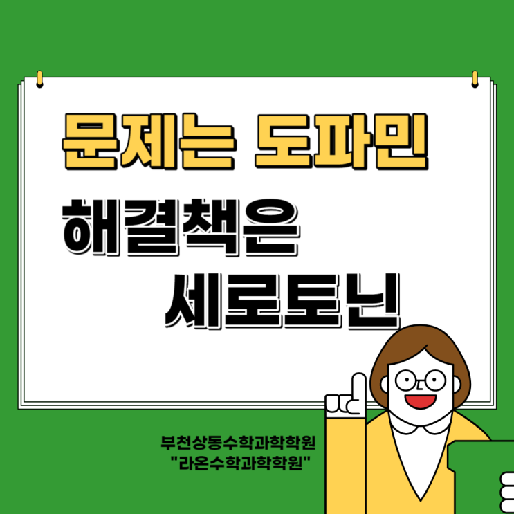  부천상동수학과학학원     문제는 도파민, 해결책은 세로토닌
