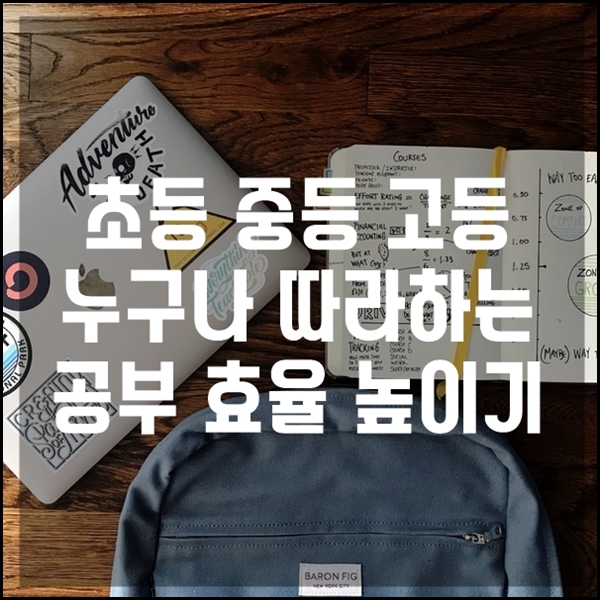  초등 중등 고등 전학년 공부 효율 높일 수 있는 최고의 방법 누구나 따라할 수 있다