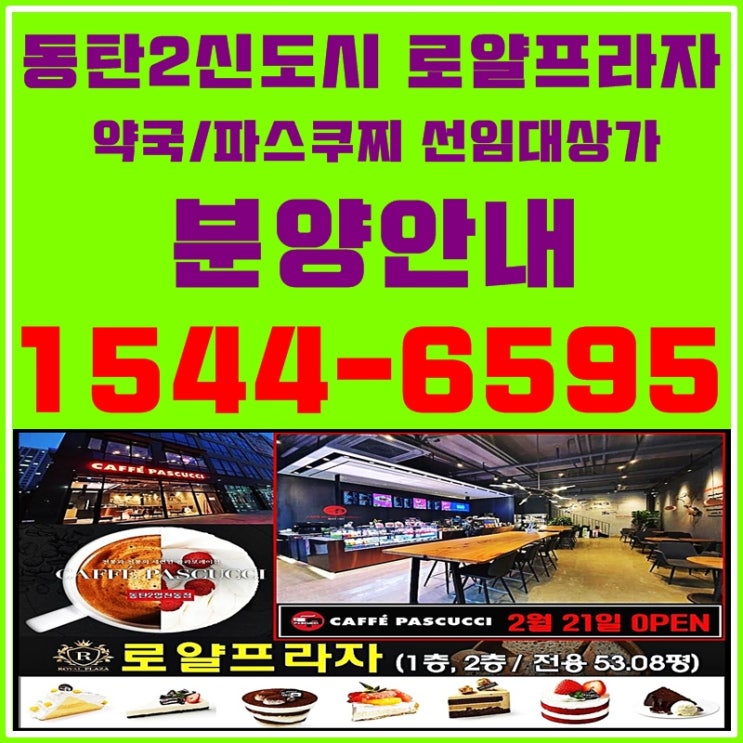  동탄2신도시 로얄프라자 수익률 좋은 선임대 상가 분양안내