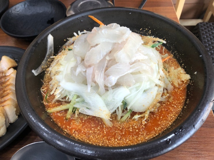  강릉 횟집 물회맛집 추천, 광어회 전문 해미가