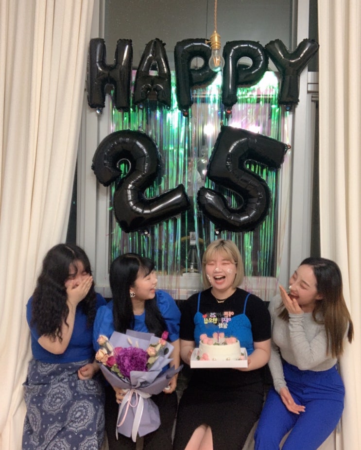  홈파티 생일파티 예쁜나이 25살 (?)