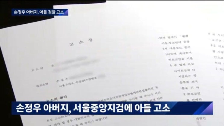  손정우를 고소한 손정우 아빠(웰컴투비디오, 다크웹)