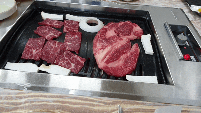  안좌한우직판장 살치살 등심 누룽지 먹고왔어요 신안 안좌고기집