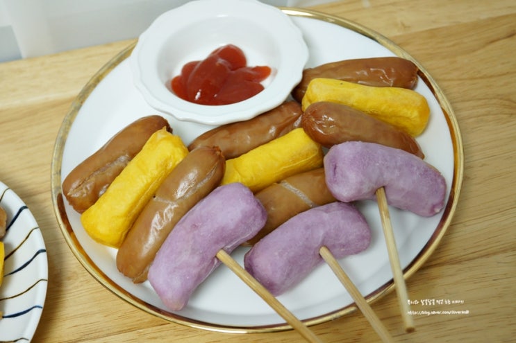 아이간식추천 파르팜 삼색 소떡소떡 아이가 좋아해요!
