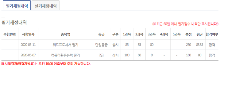  자격증 워드필기 7일합격 공부방법:과목 시험시간 합격점수