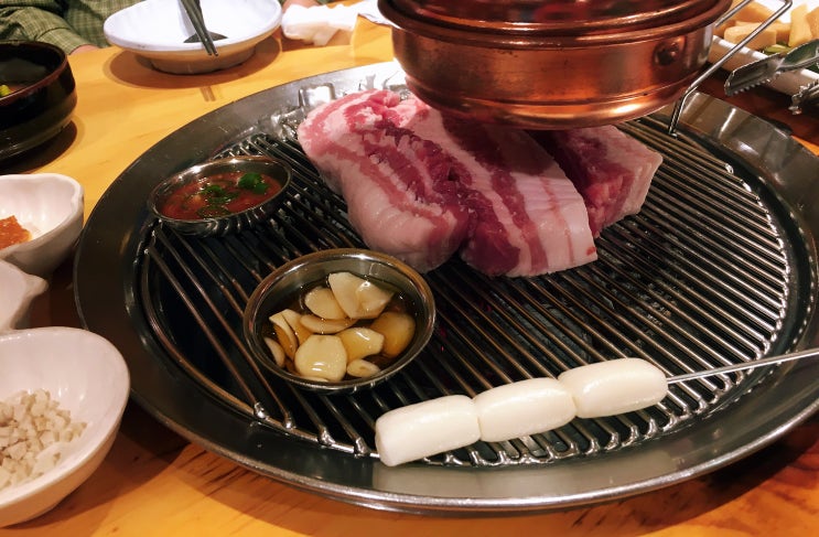  해운대 센텀 재송동 삼겹살 오겹살 돼지고기 맛집, 꽃도새기