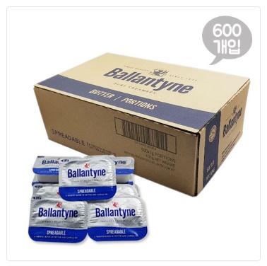  발렌타인 스프레더블 일회용 가염버터 7g×600개입 총4.2kg