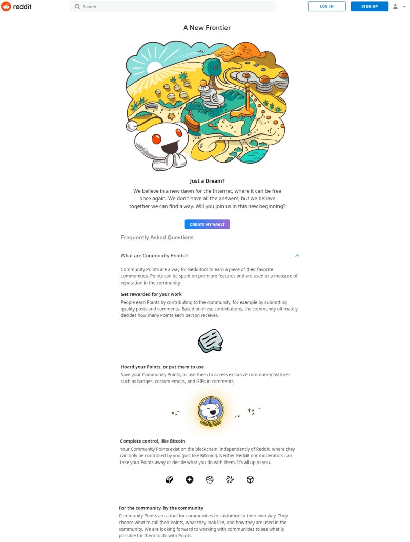 영어권 최대 소셜 커뮤니티 레딧, 이더리움 기반 포인트 보상 제도 시범 운영 : 네이버 블로그