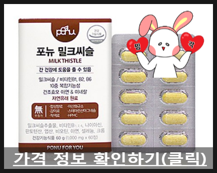  직장인 남성이라면 이건 꼭! 포뉴밀크시슬 (진지)