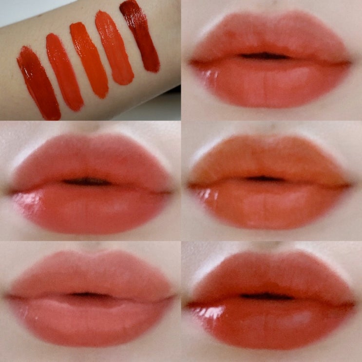 그레이멜린 글램 컬러핏 립틴트 전 색상 발색 알아봐요. 요즘은 글램 Lip이 대세.