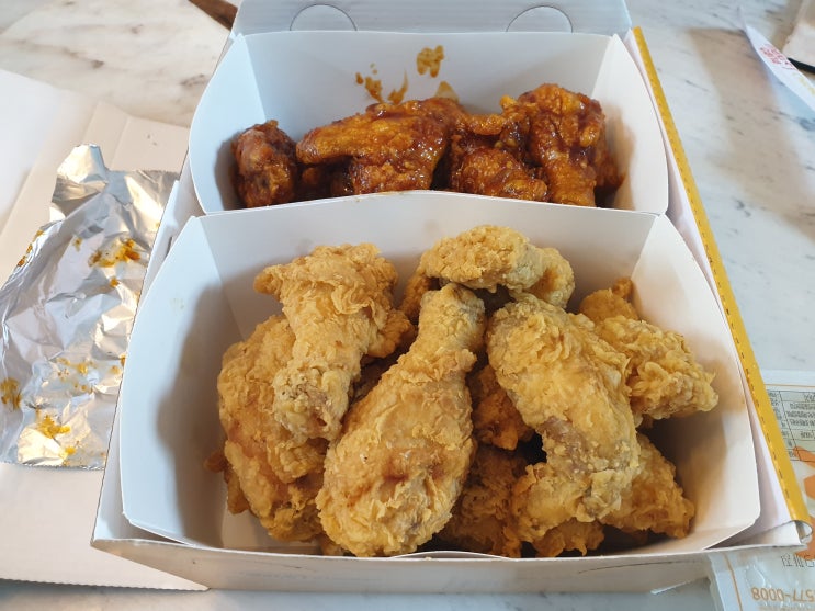  요즘 다시 배달 음식 자꾸 시켜먹네요. 멕시카나 두마리치킨