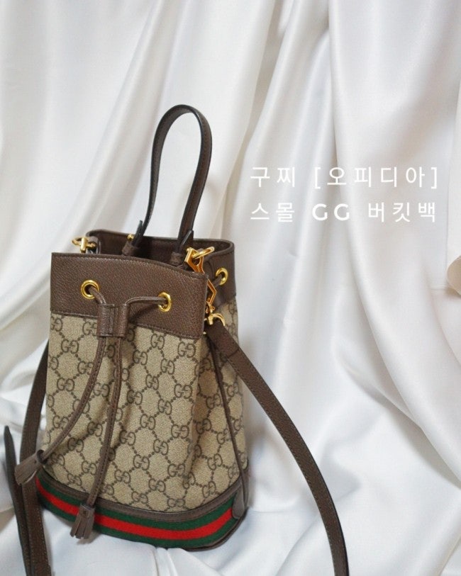 구찌 오피디아 버킷백 스몰 어디에나 잘 어울리는 데일리 명품백 사이즈와 착용컷♡