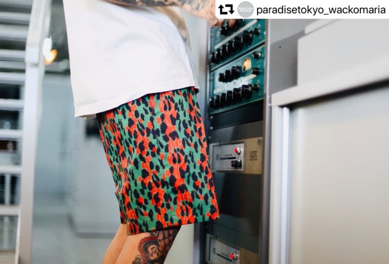 WACKOMARIA DICKIES / LEOPARD PLEATED SHORTS 와코마리아 디키즈