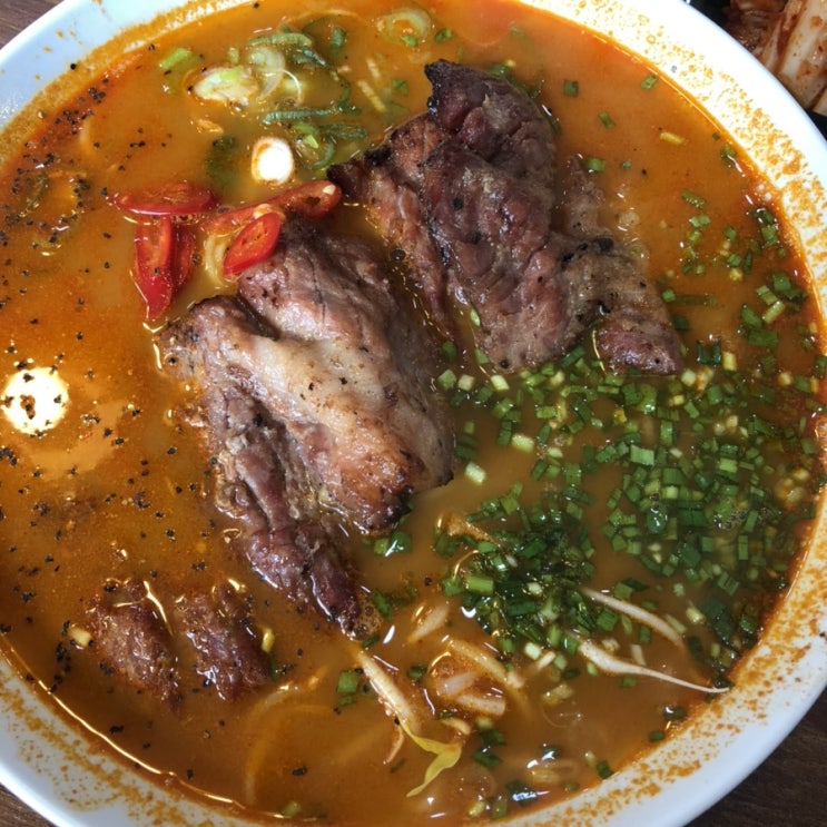  제주 성산일출봉 갈비국수 : 산도롱맨도롱