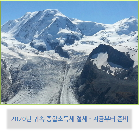  2020년 귀속 종합소득세 절세 - 지금부터 준비