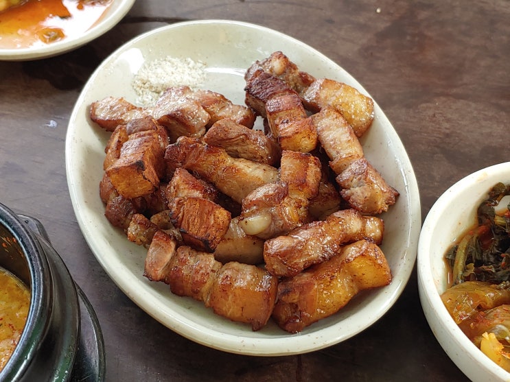 광교산맛집 숯불바베큐 보리밥 한상!, '형제농원'