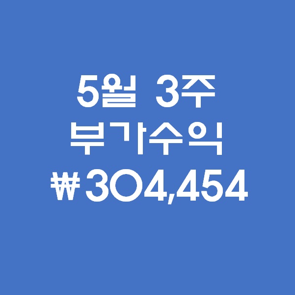  5월 3주 부가수익