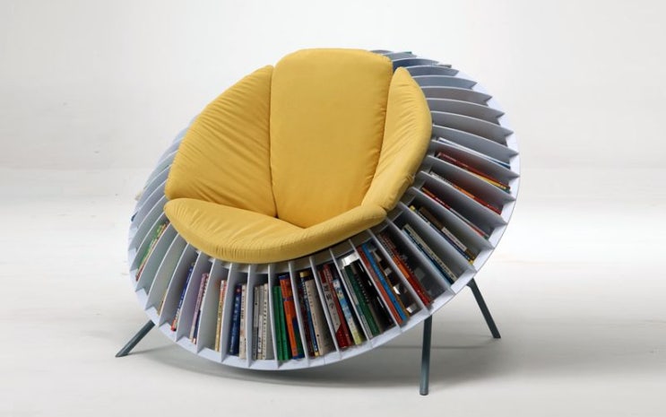 실용 수납 책장 도서 의자 책꽂이 독서 의자 아이디어