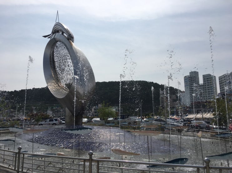  가족나들이! 기장 대변항 멸치분수