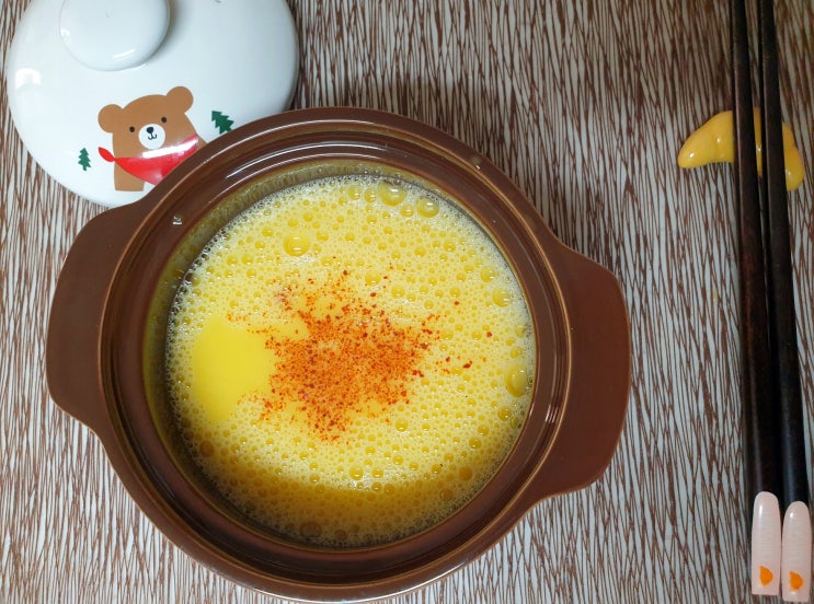  1인분 딱! 한끼뚝딱! 부드러운 계란찜을 만들어봤어요