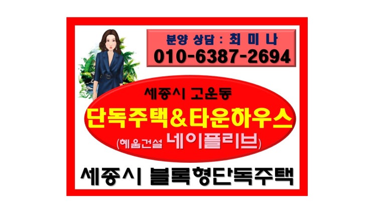  세종시 고운동 네이플리브 단독주택과 타운하우스 단지 분양 및 현재 진행과정 안내