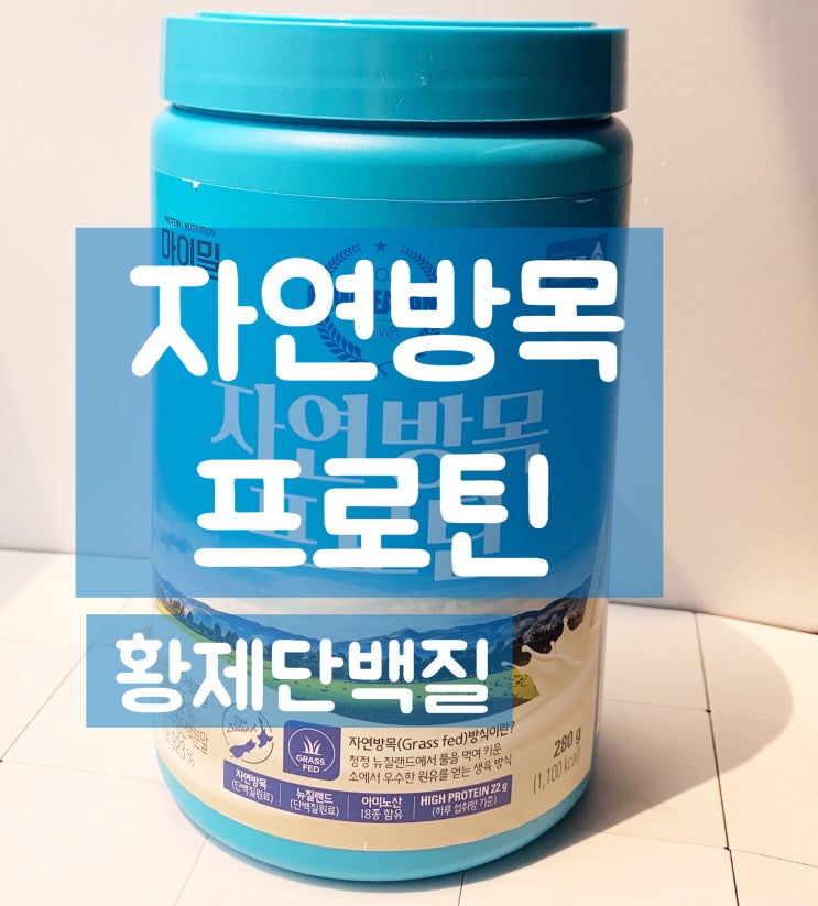  황제단백질 대상웰라이프 마이밀 자연방목 프로틴으로 단백질 보충