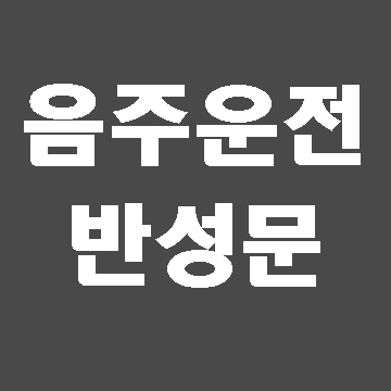  음주 반성문 어떻게 써야 할까요? (음주운전 반성문 작성방법)