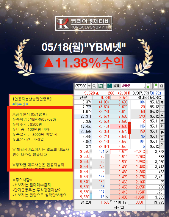 인공지능 알파아이의 추천 종목과 수익률 실제 후기 확인하세요.