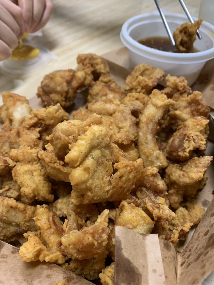  [동탄맛집] 노랑통닭 신상 알싸한 마늘치킨! 유해진배우님이 추천한 치킨~ (동탄 치킨 맛집 노랑통닭)