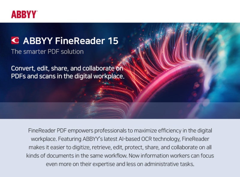 ABBYY FineReader is the smarter PDF solution 