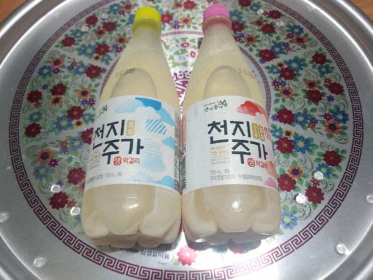 맛있는막걸리 술선물로 좋은 산에들에 천지주가 생막걸리, 꾸지뽕 막걸리