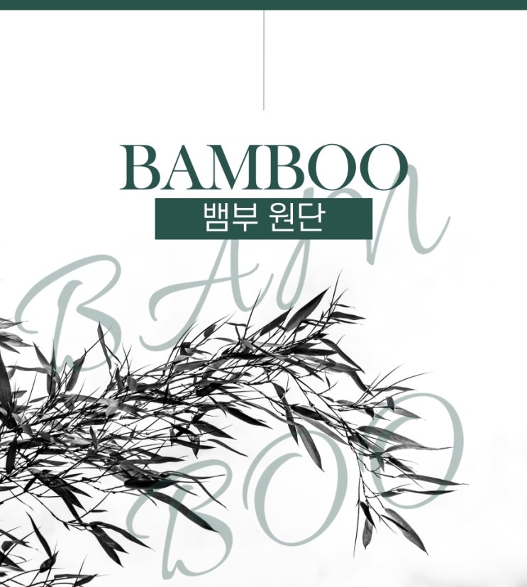  [아기들에게 좋은 원단] 친환경 대나무 섬유 뱀부(밤부)원단