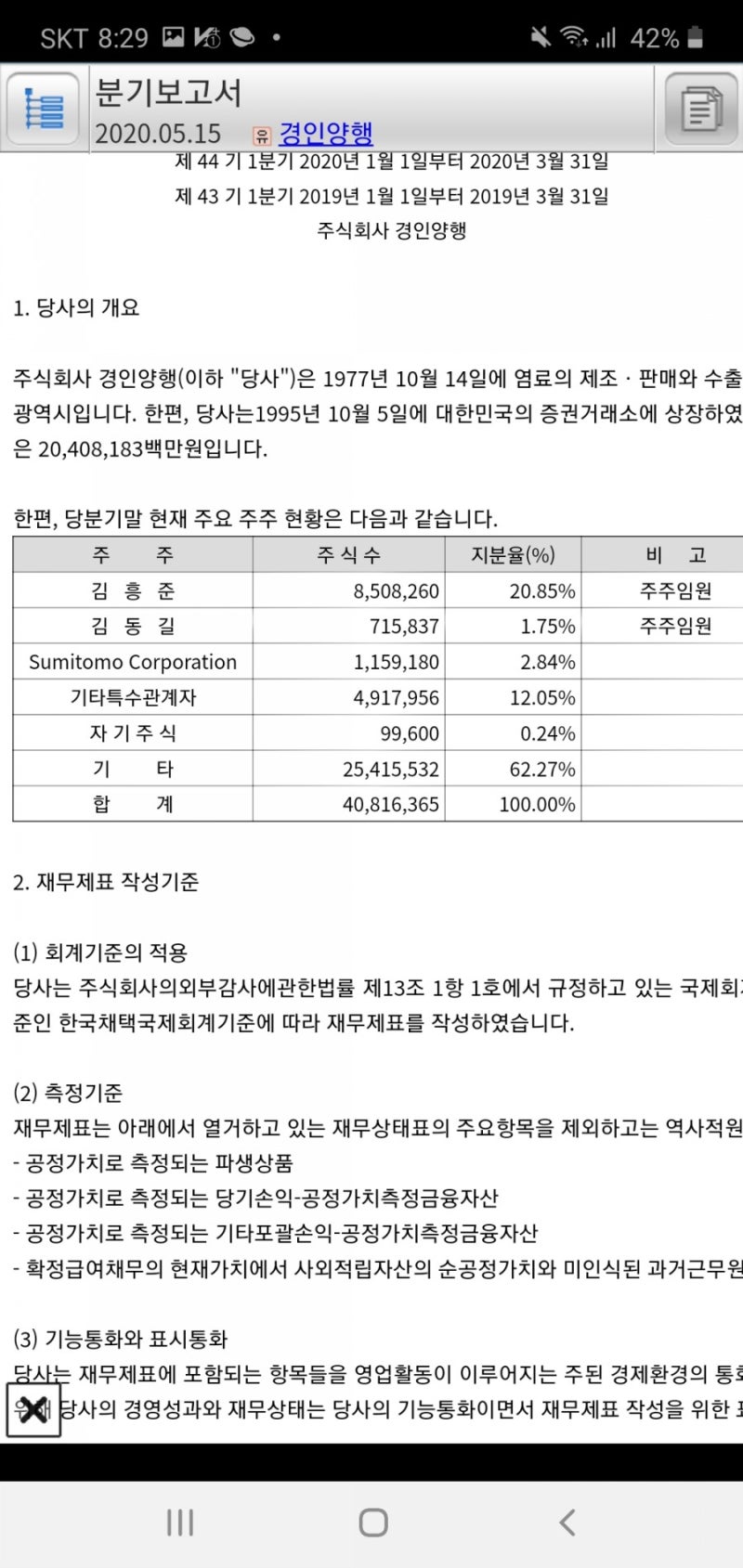 경인양행 CAPEX 투자와 현금흐름표와 감가상각 : 네이버 블로그