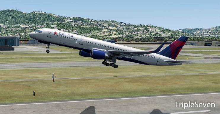  [TripleSeven/P3DV4] 델타항공 Qualitywings B757과 함께한 가상비행! PUS - ICN DL757 비행 간략후기!