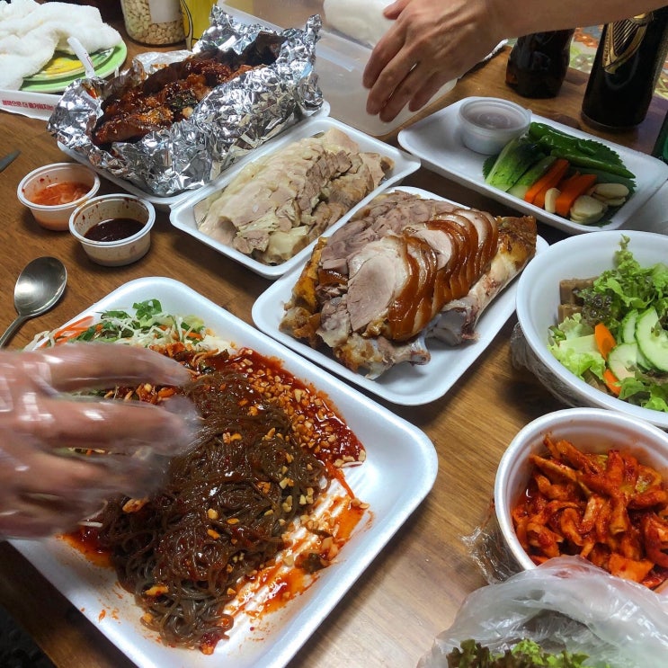  인천 연수구 옥련동 족발 보쌈 맛집 밤스족발 배달  후기