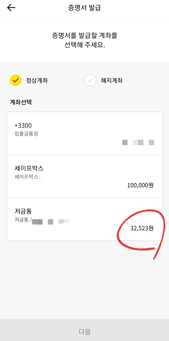 카카오뱅크 저금통 잔액 확인하는 방법 카카오뱅크 저금통 잔액 확인하는 방법