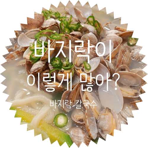  바지락을 이렇게나 많이 주네요!? 함고집 생바지락 칼국수 방문 후기