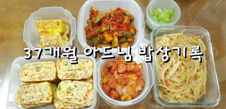 [37개월 아드님 밥상기록] 37개월 유아반찬.식판식.