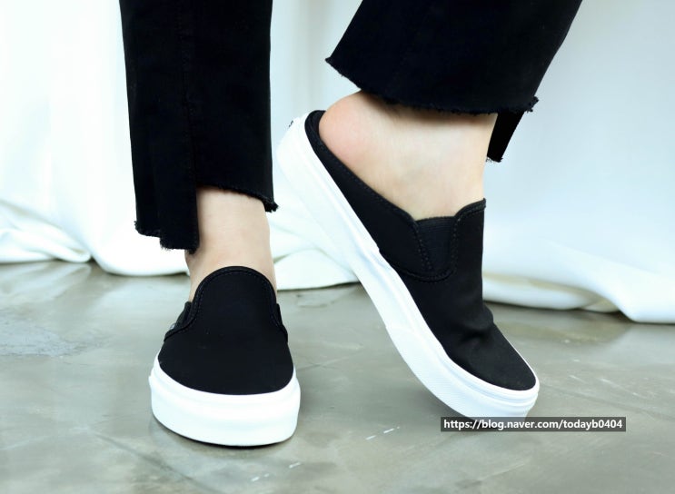  VANS 반스 클래식 뮬 블랙컬러 상세리뷰 사이즈팁 착샷 많음