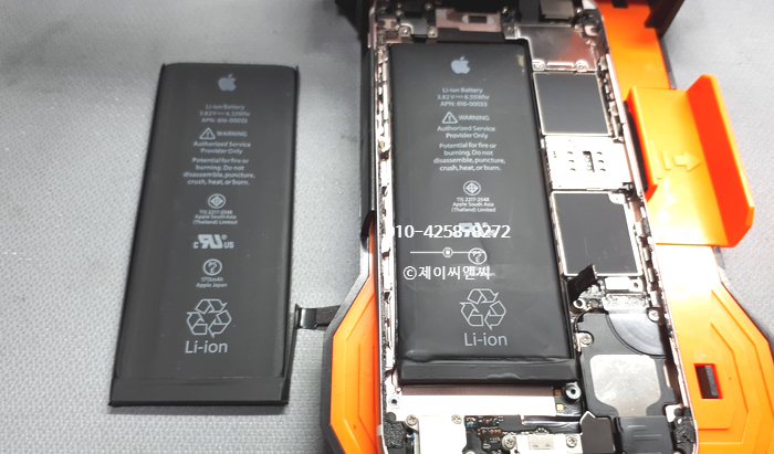 배터리 성능저하로 방문  아이폰 6s 배터리교체  일산아이폰수리