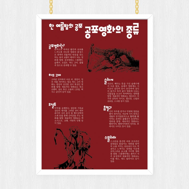  소재로 보는 공포영화의 종류