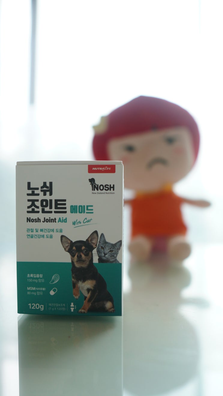 강아지의 관절 건강을 생각한다면 뉴질랜드 초록입홍합으로 만든 노쉬 조인트에이드는 어떠세요?