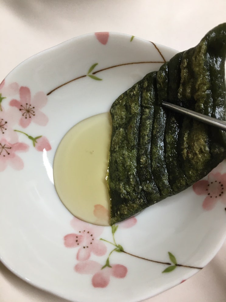  쑥절편 버터구이